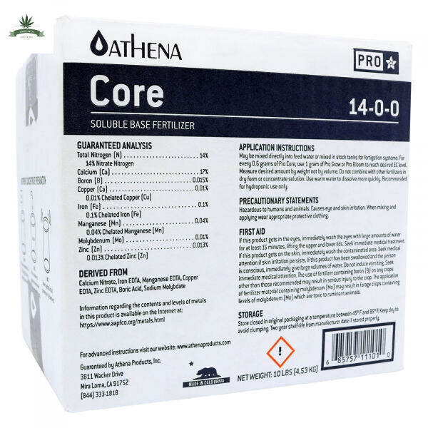 สินค้าพร้อมจัดส่ง-athena-core-pro-line-10lbs-box-ปุ๋ย-ให้สารอาหารพื้นฐานที่แข็งแกร่งในทุกขั้นตอนของการเจริญเติบโตของพืช-สินค้าใหม่-จัดส่งฟรีมีบริการเก็บเงินปลายทาง