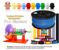 Print Rite Colido 3D Filament /เส้นพลาสติก PLA Filament for 3D Printer ขนาด 1.75 mm. 1 kg. สำหรับเครื่องปริ้น3มิติ FDM (สีน้ำเงิน/Blue)