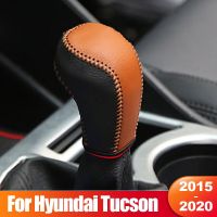 For Hyundai Tucson TL 2015 2016 2017 2018 2019 2020 PU Leather Car Gear Shift Collars Shift Knob Cover Case Interior Accessories