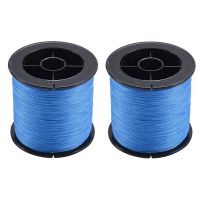 [A Full of energy]2X 500 M 300.26Mm Fishing LinePE Braided 4 Strands Blue