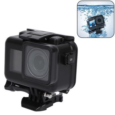 เคสกระเป๋ากล้องกันน้ำสีดำ60เมตรสำหรับ DJI Osmo กล้องแอคชั่นแคมเมราปลอกปลอกหุ้มป้องกันเวลาดำน้ำสำหรับ DJI Osmo กล้องเพื่อการกีฬา