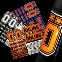 [YOMI Automotive Products] สะท้อนแสงรถจักรยานยนต์ส้อม OHLINS สติกเกอร์ Suspension Shocker Damper Decals ตกแต่งสำหรับ Suzuki Kawasaki Yamaha Honda KTM