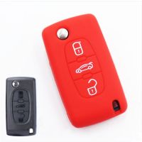 hgjmgkkk 3 Buttons Car Flip Key Cover Case For Peugeot 207 307 308 407 408 SW Berlingo For Citroen C3 C4L C5 C6 Picasso Car Accessories