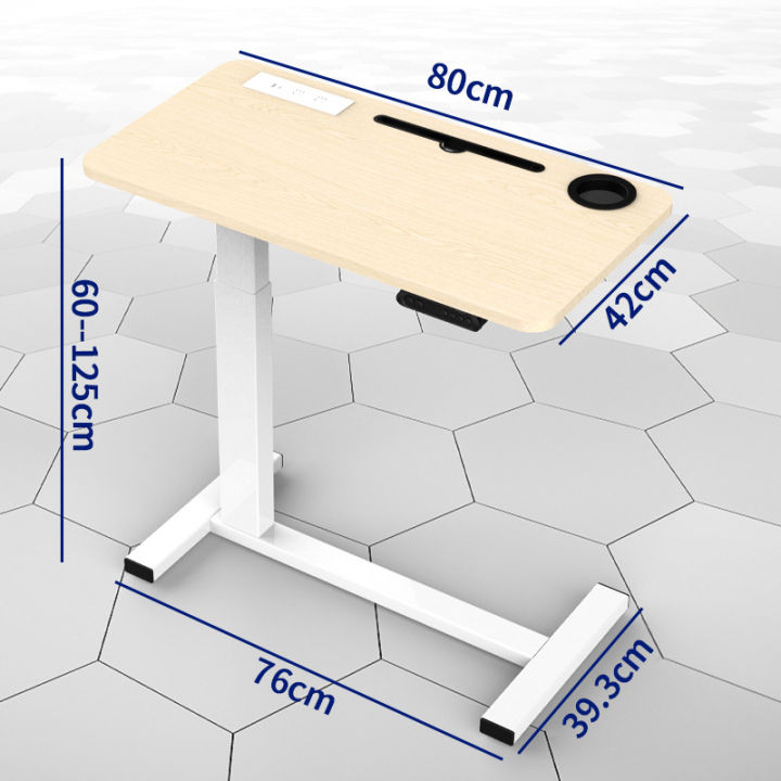 โต๊ะคอมพิวเตอร์-โต๊ะทำงาน-มีที่วางคีย์บอร์ด-โต๊ะวางของอเนกประสงค์-ล็อคได้เคลื่อยย้ายได้สะดวกโต๊ะคอม-โต๊ะคอมพิวเต-โต๊ะคอมข้างเตียง-โต๊ะอเนกประสงค์-รับระดับได้-overbed-table-โต๊ะอ่าน