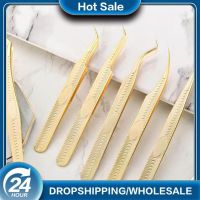 【cw】 Grafting Flowering Gold Feather Eyebrow Clip Profession Makeup Tools 【hot】