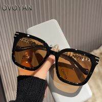 OVOYAN 2023 Metal Vintage Sunglasses Men Luxury Brand Sun Glasses Men/Women Square Eyeglasses Men Oversized Lentes De Sol Mujer