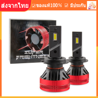 หลอดไฟหน้า LED รุ่น F5 อัปเกรดจาก F3 สว่างกว่า ทน 22000LM 110W หลอดไฟหน้ารถ LED ขั้วมีทั้งแบบ H4 H7 H11 9005 9006 แบบอย่าง Lighting Focus