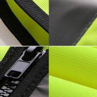 Premium Reflective Vest Safety Waterproof Sleeveless Waistcoat Orange XXL