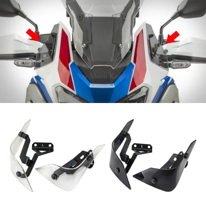 Motorcycle Side Windshield Windscreen Handshield Wind Deflector For Honda CRF 1100 L CRF1100L