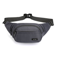 2020 Fashion Black Men Waist Bag Nylon Waterproof Zipper Messenger Bag Letter Zipper Chest Bag Uni Hip Bag