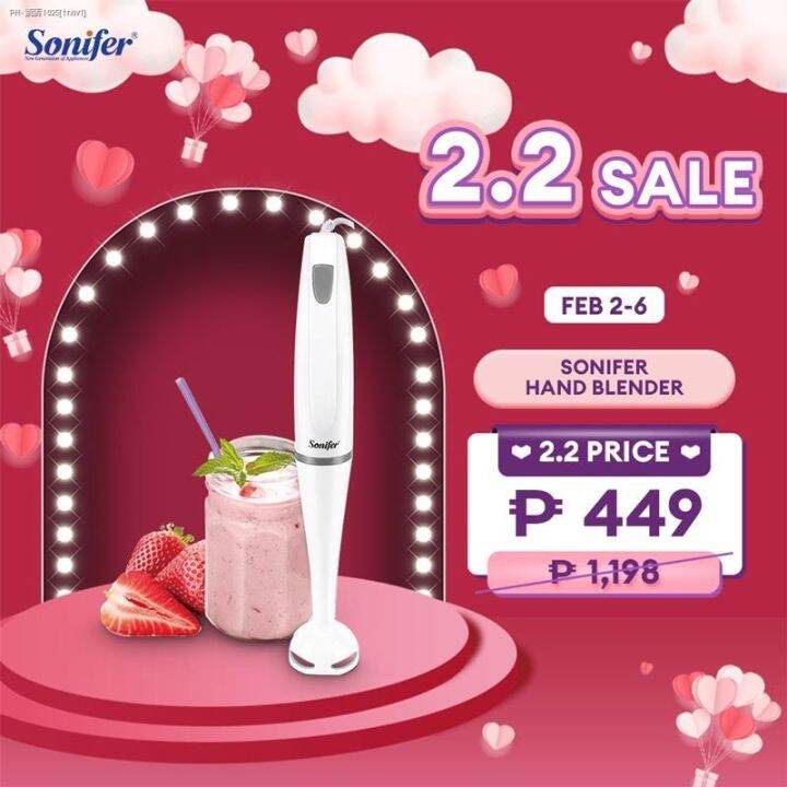 COD Sonifer hand blender baby food processor electric mixer meat