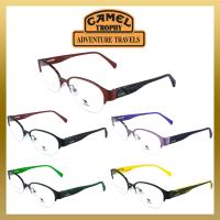 Camel แว่นตา รุ่น CA-12733 กรอบเซาะร่อง Oval รูปไข่แนวนอน ขาสปริง วัสดุ สแตนเลส สตีล (สำหรับตัดเลนส์) กรอบแว่นตา สวมใส่สบาย น้ำหนักเบา ไม่ตกเทรนด์ มีความแข็งแรงทนทาน Gouging frame Eyeglass Spring legs Stainless Steel material Eyewear Top Glasses