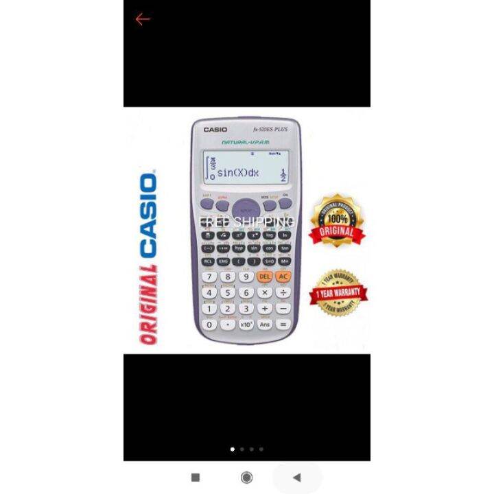 B(|ORIGINAL SCIENTIFIC CALCULATOR FX-570ES+ FX-991ES+ FX-350ES+ (FOR ...