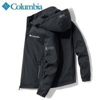 Columbia เสื้อแจ็คเก็ตกีฬาสำหรับผู้ชาย,ฤดูใบไม้ร่วงและฤดูหนาวถอดได้ลำลองกันลมผ้าฟลีซให้ความอบอุ่นและกันลมสำหรับกิจกรรมTH