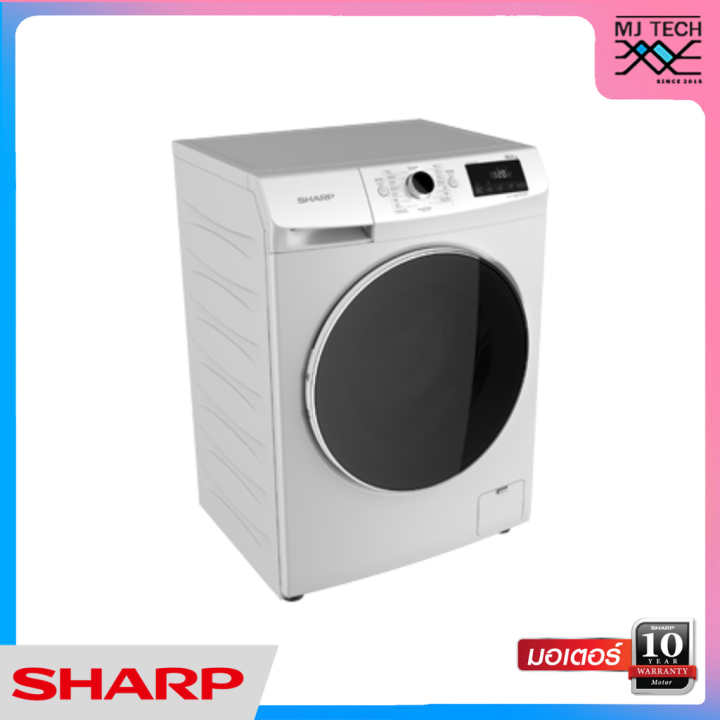 sharp-เครื่องซักผ้าฝาหน้า-ขนาด-8-กก-รุ่น-es-fw810w