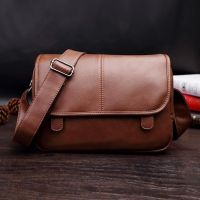 New Luxury Brand Messenger Bag Men Leather Crossbody Bags For Men Business Office Side Bag Casual Work Shoulder Bag Male Handbag