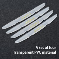 【cw】 Car Door Guard Scratch Protector Anti collision Strip Stickers Trim 4pcs 【hot】