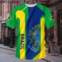{Echoes Department Store}2022 Brazil Jersey Flag T Shirt Brasil National Emblem Tees Soccer Football Clothes 22/23
