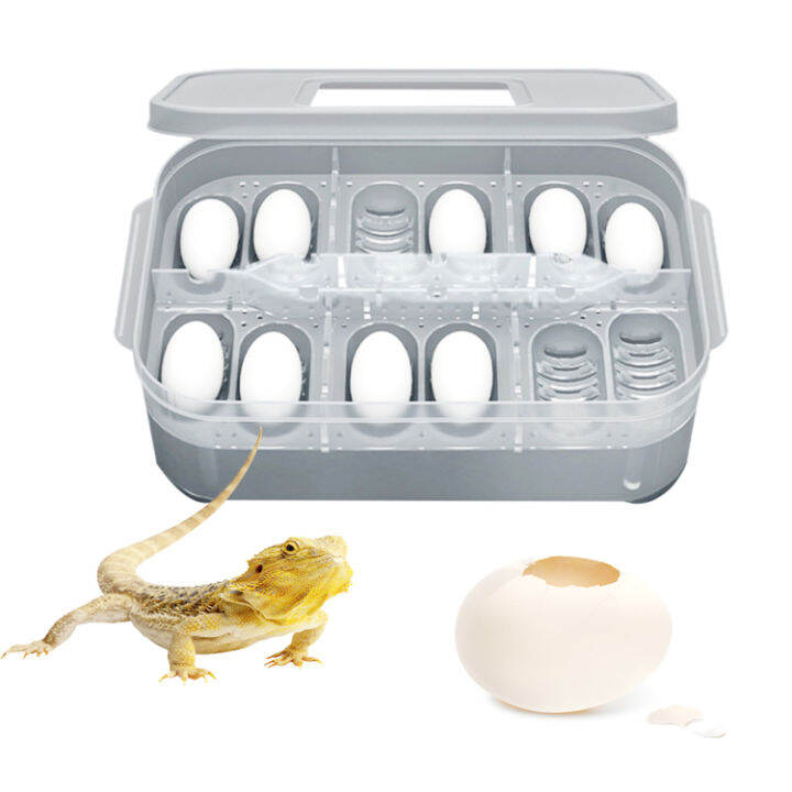 Reptile Hatching Box 12Grid Professional Breeding Box with Egg Tray