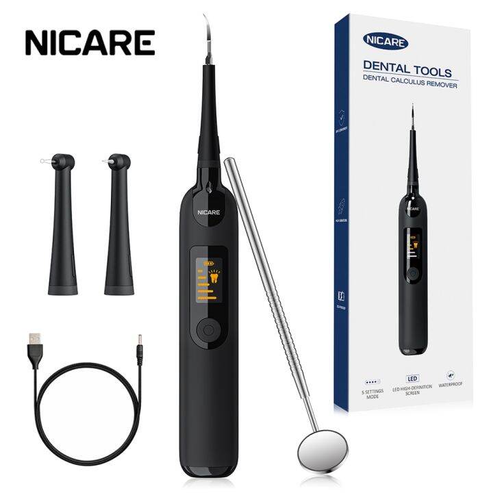 NICARE Ultrasonic Dental Scaler For Teeth Cleaning Stain Tooth Calculus Remover Electric Sonic