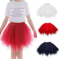 RVXUO กระโปรง Pettiskirt ผู้หญิง2ชั้นเครื่องแต่งกายชุดเจ้าหญิงการแสดงชุดเดรสบัลเล่ต์กระโปรงบัลเล่ต์กระโปรงพลีทเอวสูง