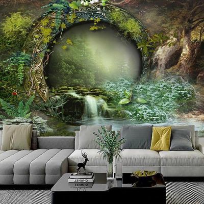 Wall Hanging Boho Decor Witchcraft Tapestry Forest River Tapestry Mandala Tapestry