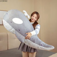 PlushPillow น่ารักปลาวาฬสีฟ้ายัดไส้ AnDoll นุ่มปลาวาฬใหญ่ของเล่นเด็กของขวัญวันเกิด25-90เซนติเมตรขนาดใหญ่ปลาวาฬยัดของเล่นตุ๊กตา