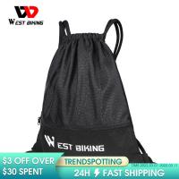 WEST BIKING 15L Outdoor Sports Bags Portable Cycling Helmet Bag Climbing Drawstring Bags Basketball Gym Travel Hiking Backpack