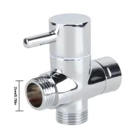 Bathroom Toilet Bidet Sprayer 3-way Valve Shower Head T-adapter Water Diverter Bath Accessory without Cap NutTH