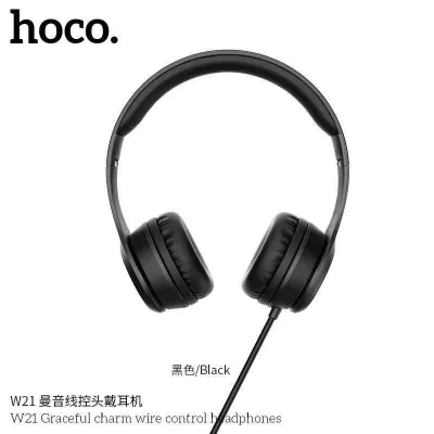 Hoco W21 หูฟังครอบหู Manno Headphone เสียงใส เบสหนัก ของแท้100%