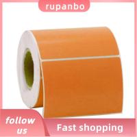 RUPANBO039392692 แผ่น800 กาวในตัว 3.94 "x 2.76"(100X70มม.) สีส้มสีส้ม กระดาษเครื่องพิมพ์ฉลาก ม้วนฉลาก สี่เหลี่ยมผืนผ้าทรงสี่เหลี่ยม สติ๊กเกอร์ฉลากส์ บ้านในบ้าน