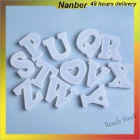 【Ready Stock】 ✣▽ C14 Nanber diy crystal resin mold 26 English letters creative handmade ornaments jewelry silicone mold