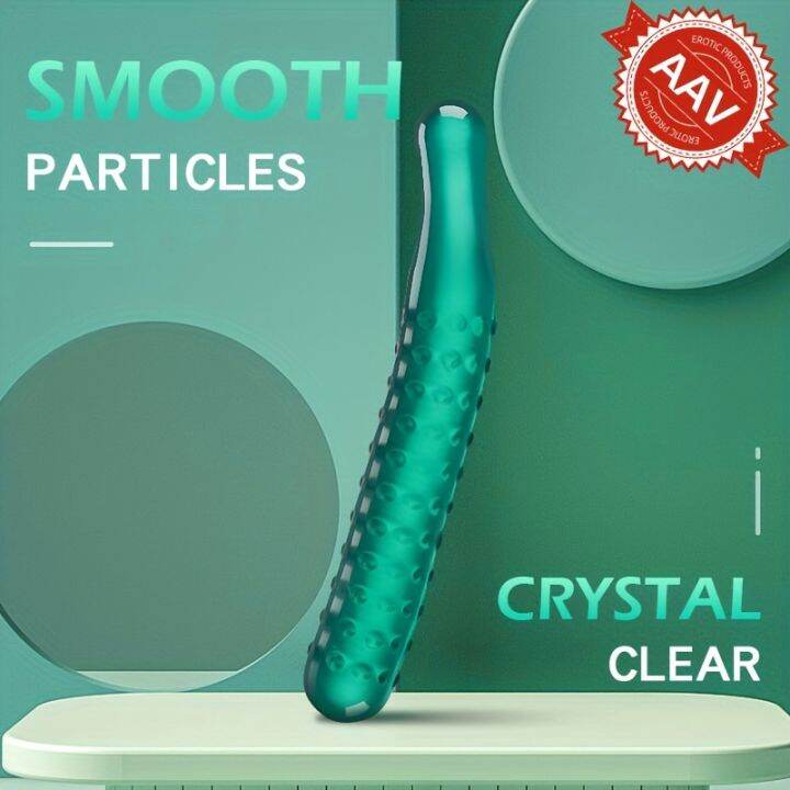 Artificial green Cucumber squishy toys with stimulation massage stick