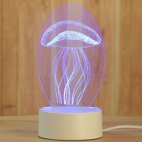 Romantic Love 3D Acrylic Led Lamp Childrens Night Light Table Lamp For Birthday Party Home Decor Valentines Day Bedside Lamp