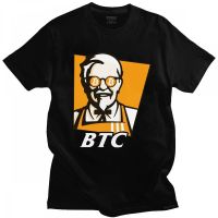 ราคาถูกตลก Bitcoin Tshirt สำหรับผู้ชายแขนสั้น BTC Original สูตร Cryptocurrency ด้านบน Crypto Blockchain Geek Tee เสื้อผ้าฝ้ายเสื้อยืดS-5XL