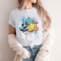 【Fashion】New Kero Time Classic TShirt For Women Cardcaptor Sakura Manga Tees Cute Lady T Shirt Soft Printed Oversized แฟชั่นแขนสั้นผ้าฝ้าย