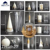 2023☁ Ins Net gold foil Candle Mold geometric shape Plastic Mould Decoration Crafts Making