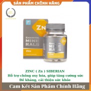 Essential Minerals ZincSiberian, bổ sung kẽm và vitamin