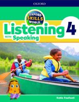 Bundanjai (หนังสือเรียนภาษาอังกฤษ Oxford) Oxford Skills World Listening with Speaking 4 Student Book Workbook (P)