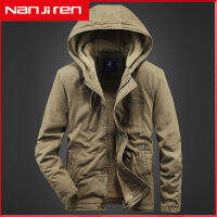 Nanjiren Chaqueta Acolchada De Algodón Puro Para Hombre,Abrigo ไม่เป็นทางการ Con Capucha,Con Solapa De Pana,Para Otoño E Invierno