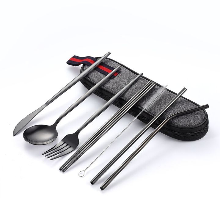 7pcs-portable-services-stainless-steel-travel-cutlery-set-with-case-knife-spoon-fork-for-camping-kitchen-accessories-utensils-flatware-sets