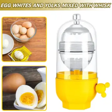 Egg Homogenizer Manual Puller, Egg Spinner for Boiled Golden Eggs, Egg  Scrambler in Shell Silicone Shaker Whisk Hand Golden Maker Pull Machine  With