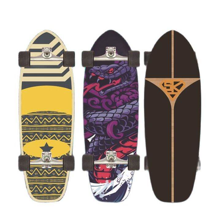 30 Inch Land Surf Skate Board CX4 Truck Carving Surfskate Maple Deck Outdoor Pumping Skateboard