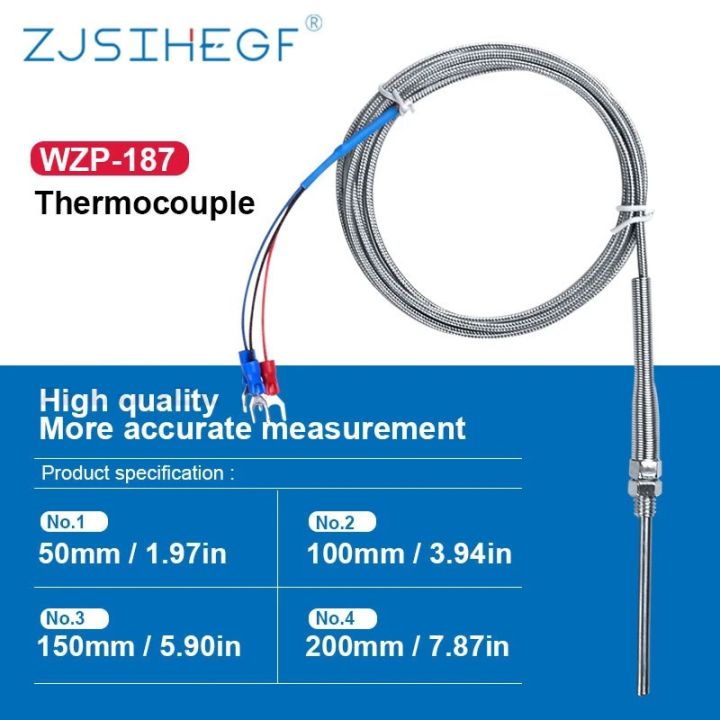 2m-stainless-steel-rtd-pt100-temperature-sensor-probe-thermal-thermocouple-tester-detector-m8-thread-industrial-sensor