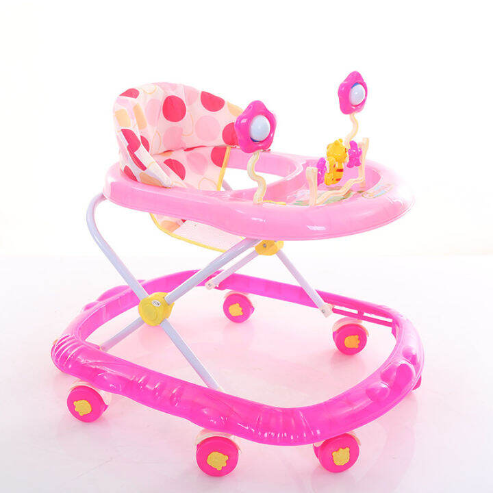 Merrybaby Foldable Baby Walker Chair with Adjustable Carrier for Baby