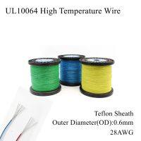 UL10064 28AWG High Temperature Micro Wire Teflo PTFE FEP Sheath Soft Solder Tin Plated Copper Electronic Cable Multi Core Line