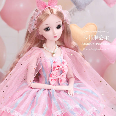 HKS711 60ซม.ต่างประเทศเฮ้ Barbie ตุ๊กตา Queen ชุดเจ้าหญิงเดียวเด็กหญิง Dressing ตุ๊กตาของขวัญ
