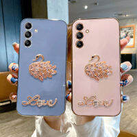 เคสใส่โทรศัพท์Samsung A05s A05 ดีไซน์การชุบสีมาการองพร้อมการตกแต่งแฟชั่นมันวาวเคสนิ่มGalaxy A05s A05 ฝาครอบโทรศัพท์