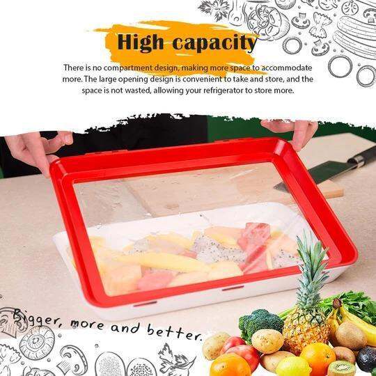 Creative Food Preservation Tray Food Fresh Keeping Fresh Spacer Organizer  Food Preservate Refrigerator Food Storage