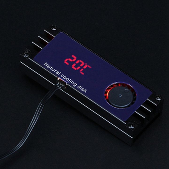 3x-m2-ssd-heatsink-cooler-temperature-oled-digital-display-m-2-2280-nvme-ssd-solid-state-hard-disk-radiator-heat-black